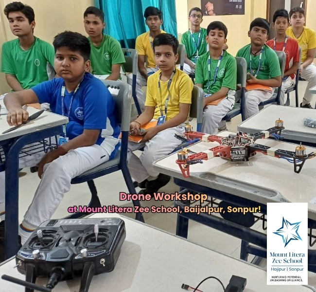Drone workshop at MLZS hajipur 